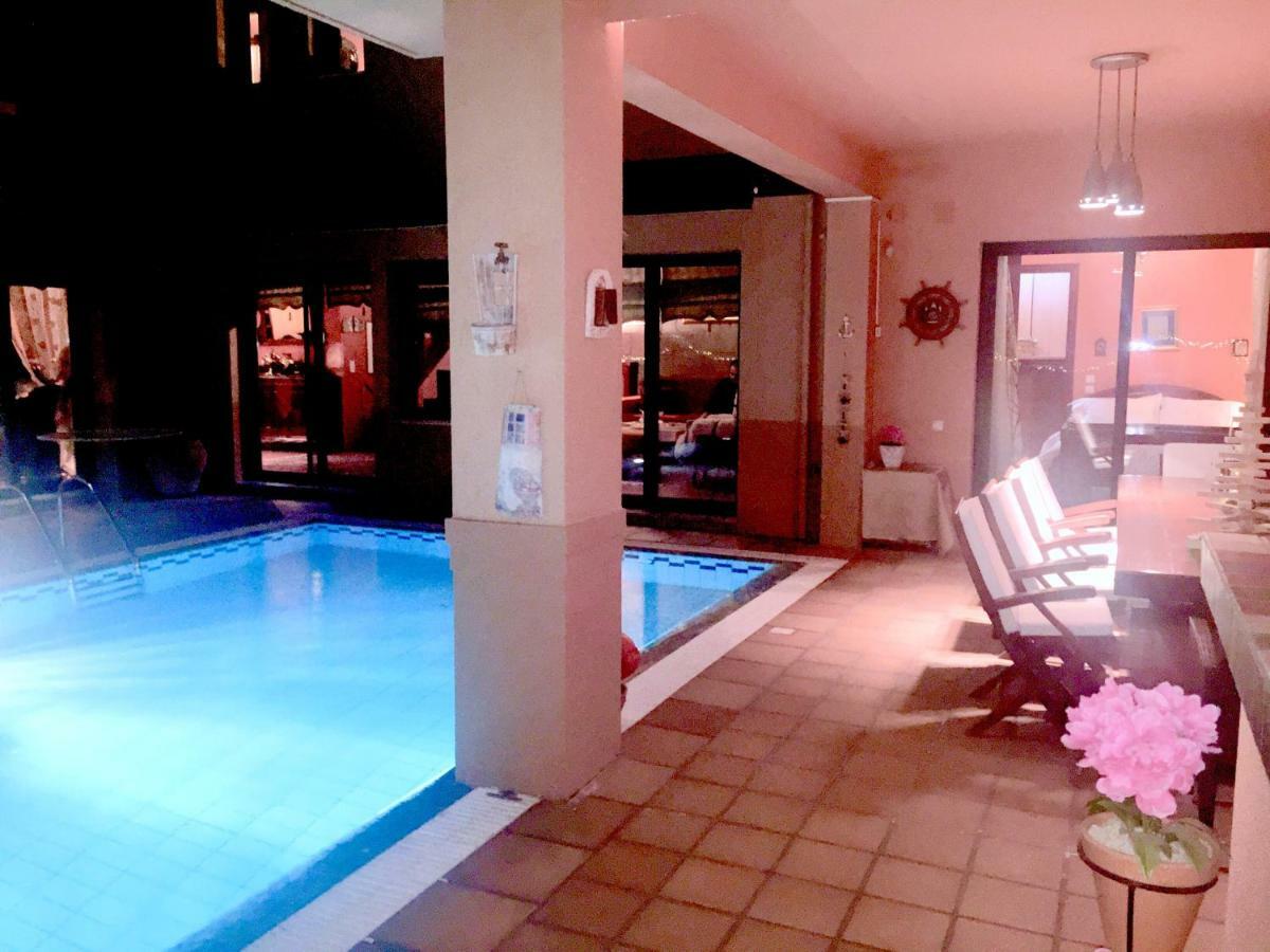 4-Seasons Pool Villa Near Meteora Trikala  Bagian luar foto