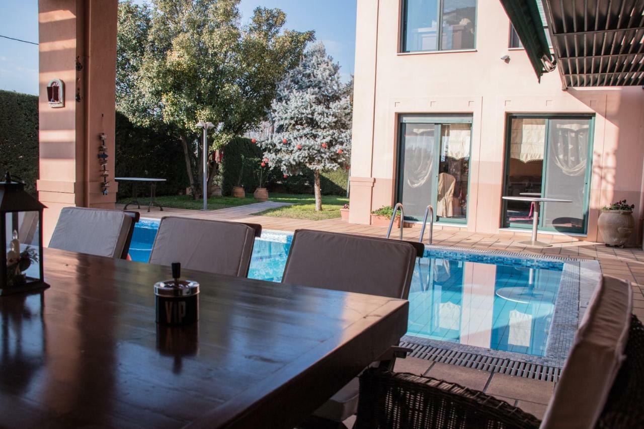 4-Seasons Pool Villa Near Meteora Trikala  Bagian luar foto
